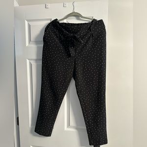 Polka dot dress pants